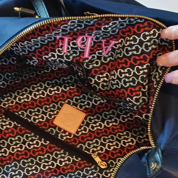 C Wonder Nylon Oversized Blue Handbag EUC - Picture 2 of 9